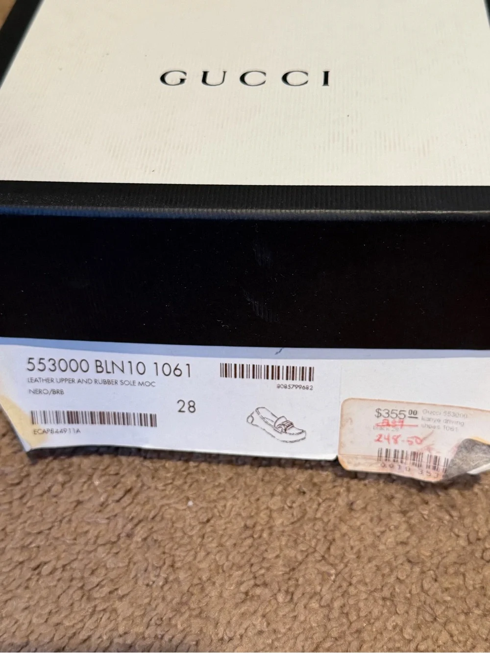 Boys Kids Gucci Navy Leather Loafers